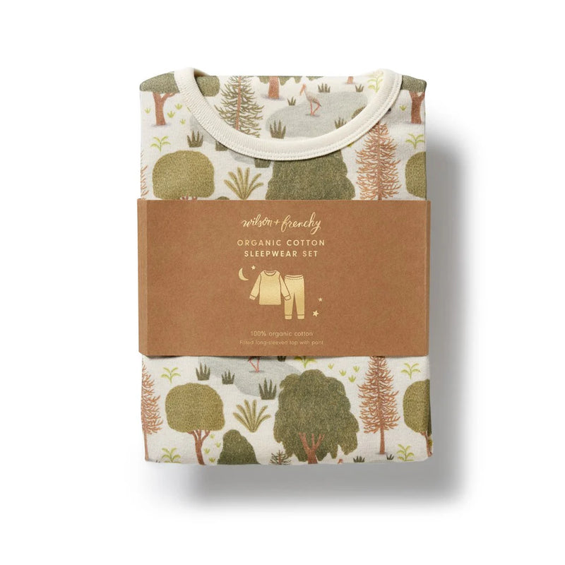 Winter Forest Organic Long Sleeved Pyjamas