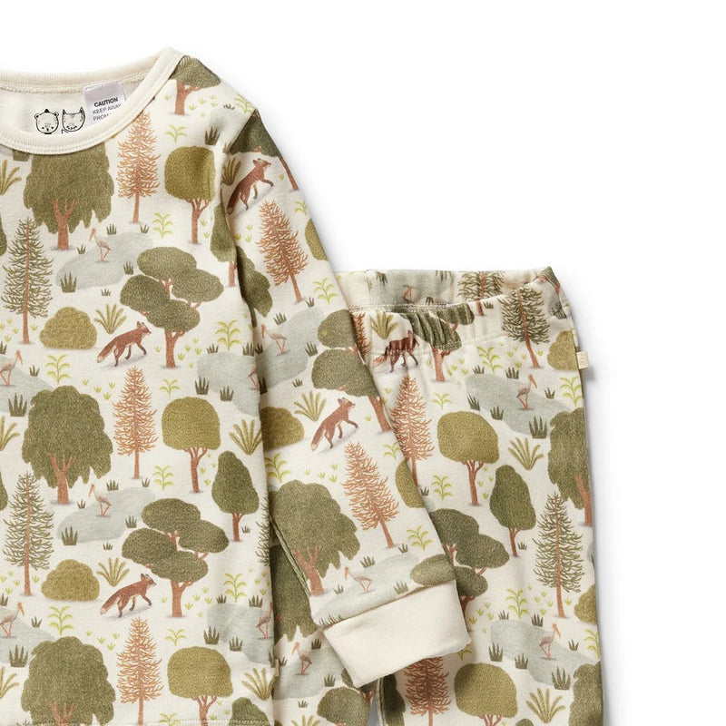 Winter Forest Organic Long Sleeved Pyjamas