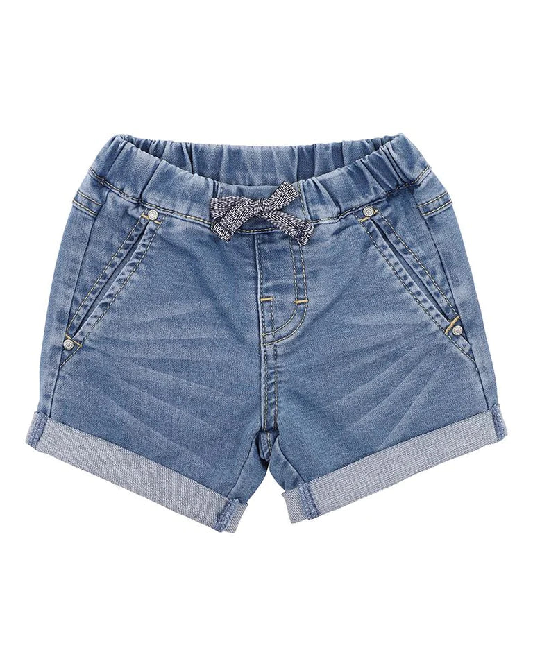 Boys Knit Denim Shorts