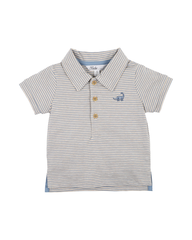 Dino Stripe Polo