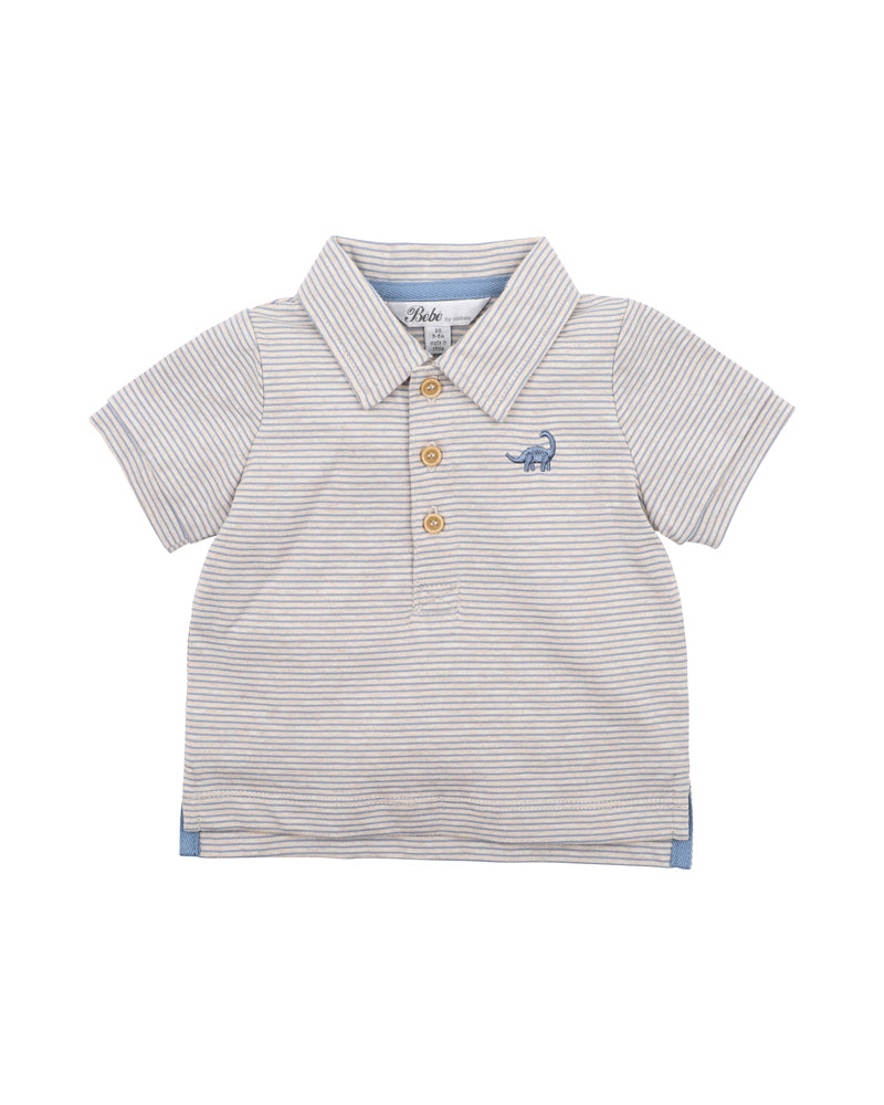 Dino Stripe Polo