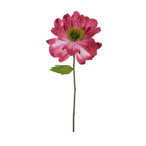 Poppy Paper Flower - Claret/Pink