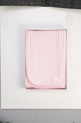 Self Stripe Cotton Wrap - Pale Pink
