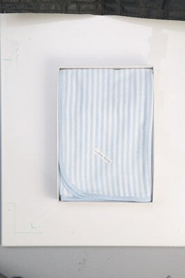 Self Stripe Cotton Wrap - Blue