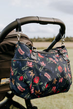 Tote Nappy Bag - Botanical Navy