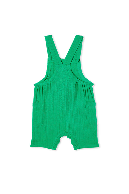 Crinkle Cotton Overall - Green