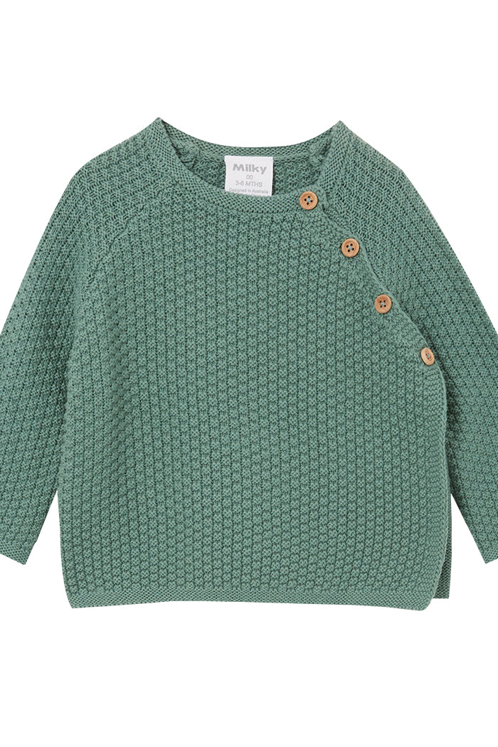Sage Baby Knit Cardigan