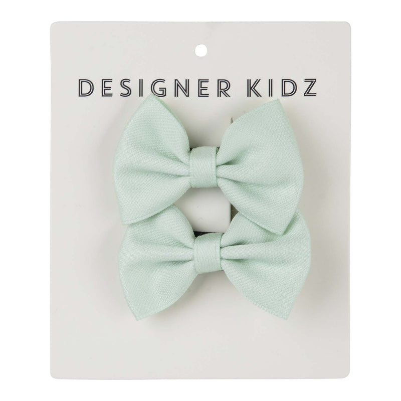 Bow Hair Clip - Mint