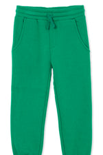 Green Fleece Track Pants