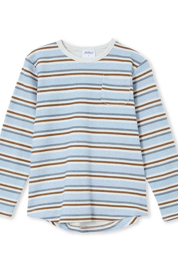 Vintage Stripe Pocket Tee