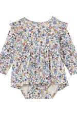 Autumn Floral Frill Baby Dress