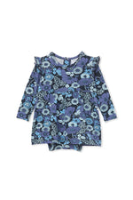 Indigo Frill Baby Dress