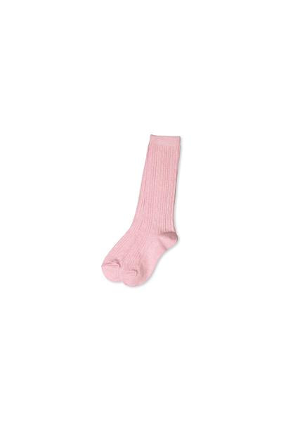 Knee High Socks - Pink Marle Jaquard