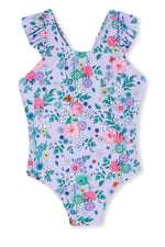Lilac Floral Swimsuit
