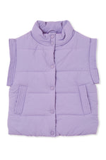Lilac Puffer Vest