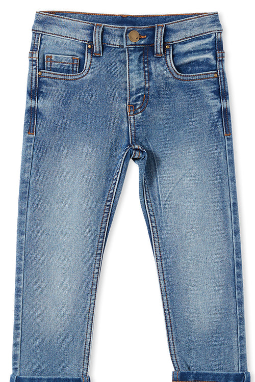 Mid Wash Denim Jeans