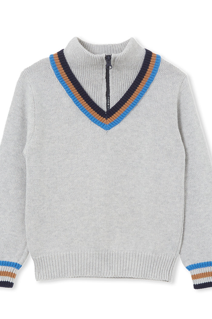 Funnel Tipping Knit Jumper