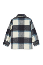Navy Check Overshirt