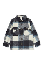 Navy Check Overshirt