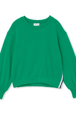 Green Sporty Sweat Top