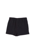 Navy Broderie Shorts