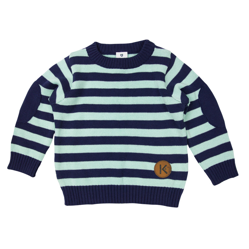 Stripe Sweater - Green and Navy