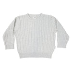 Cable Knit Sweater - Grey