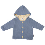 Lined Knit Jacket - Blue