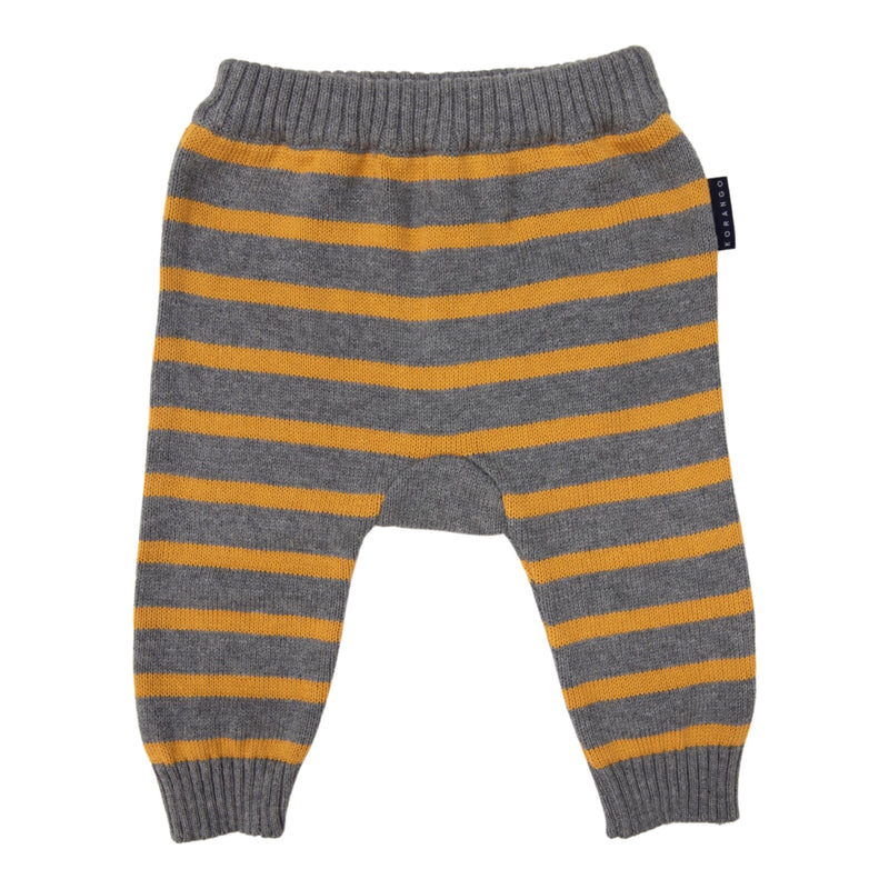 Striped Knit Legging - Charcoal Stripe