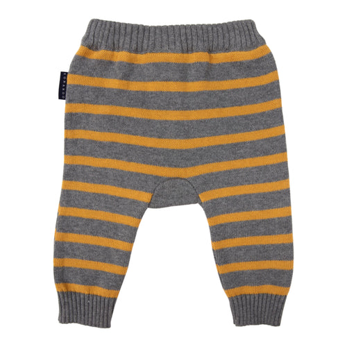 Striped Knit Legging - Charcoal Stripe