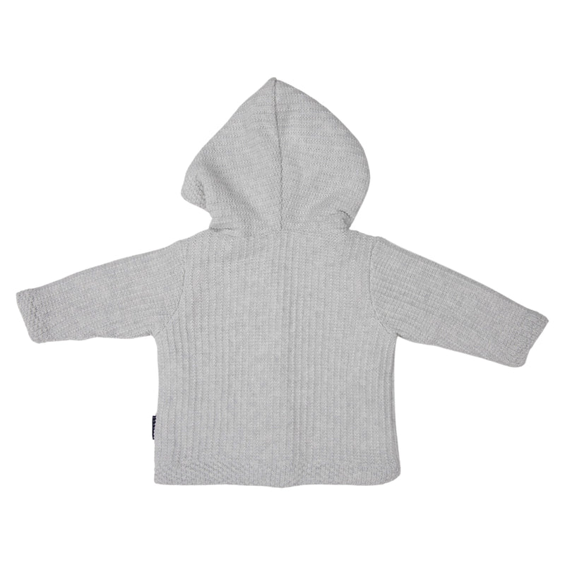 Lined Knit Jacket - Grey Marle