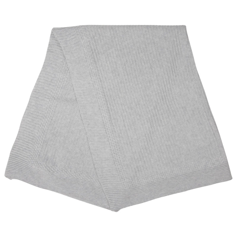Knit Blanket - Grey Marle