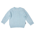 Cable Knit Sweater - Blue