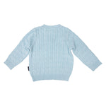 Cable Knit Sweater - Blue