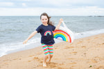 Rainbow Swing Top - Navy