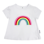 Rainbow Swing Top - White