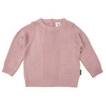 Textured Knit Sweater - Dusty Pink