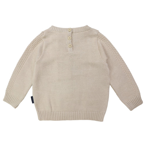 Textured Knit Sweater - Tapioca