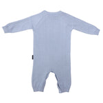 Knit Romper with Truck Design - Blue