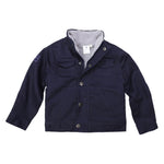 Stretch Twill Jacket with Sherpa Lining - Navy