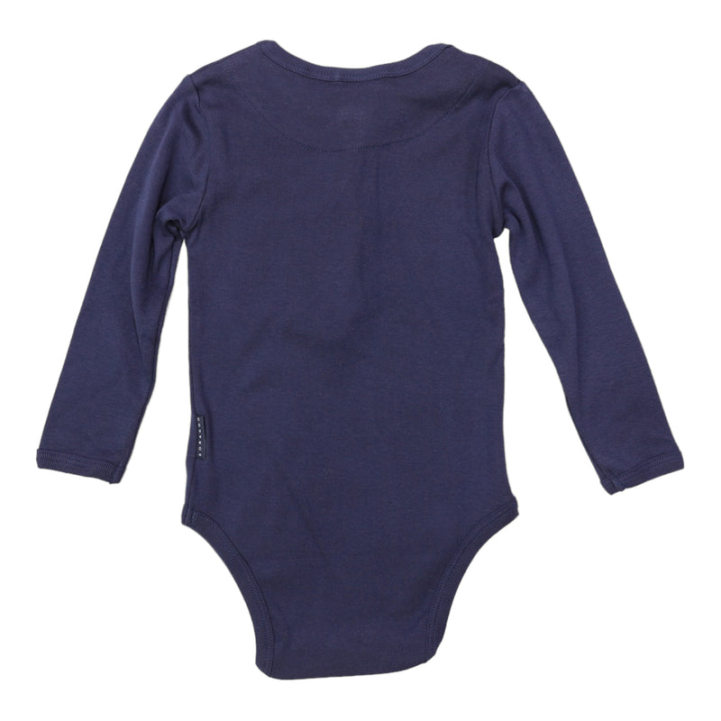 Cotton Modal Henley Bodysuit - Navy