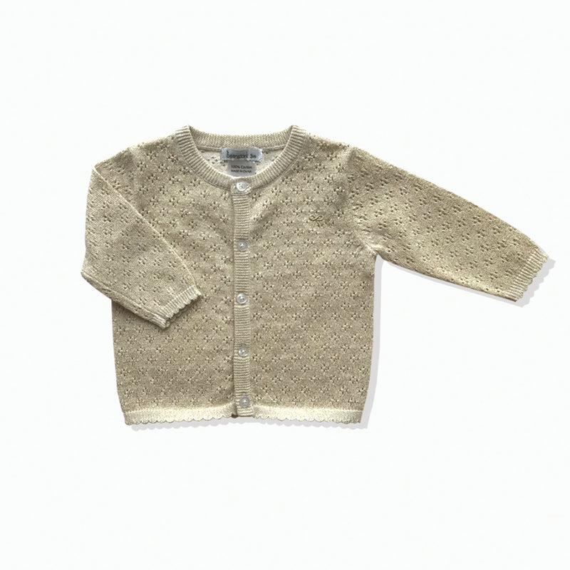 Lurex Cardigan - Vintage Gold