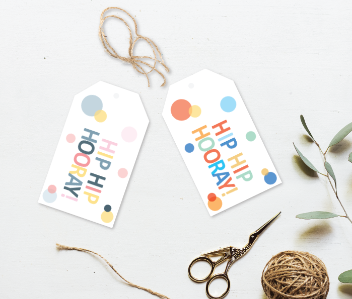 Birthday Bubbles Gift Tag