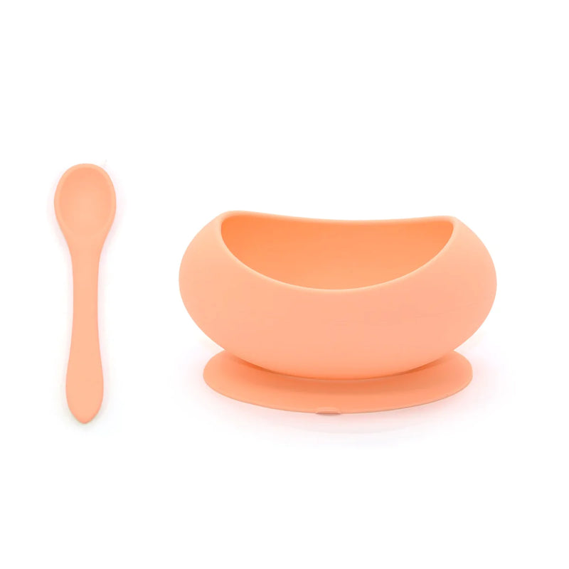 Stage One Bowl & Spoon Set -Peach