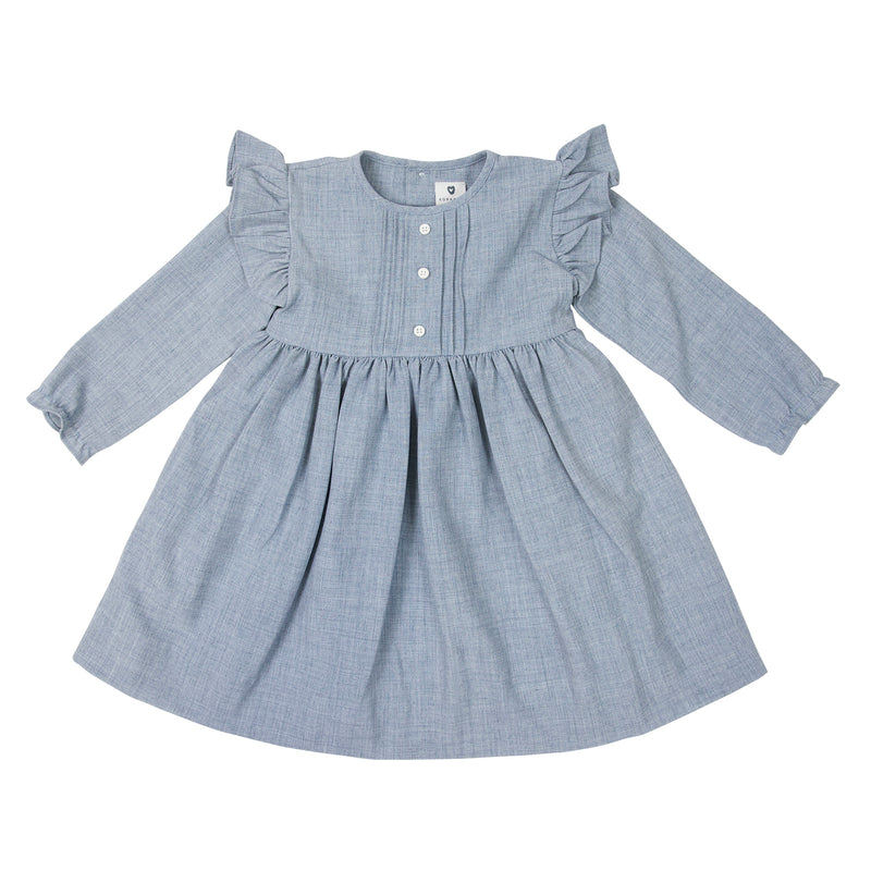 Fine Cable Dress - Grey