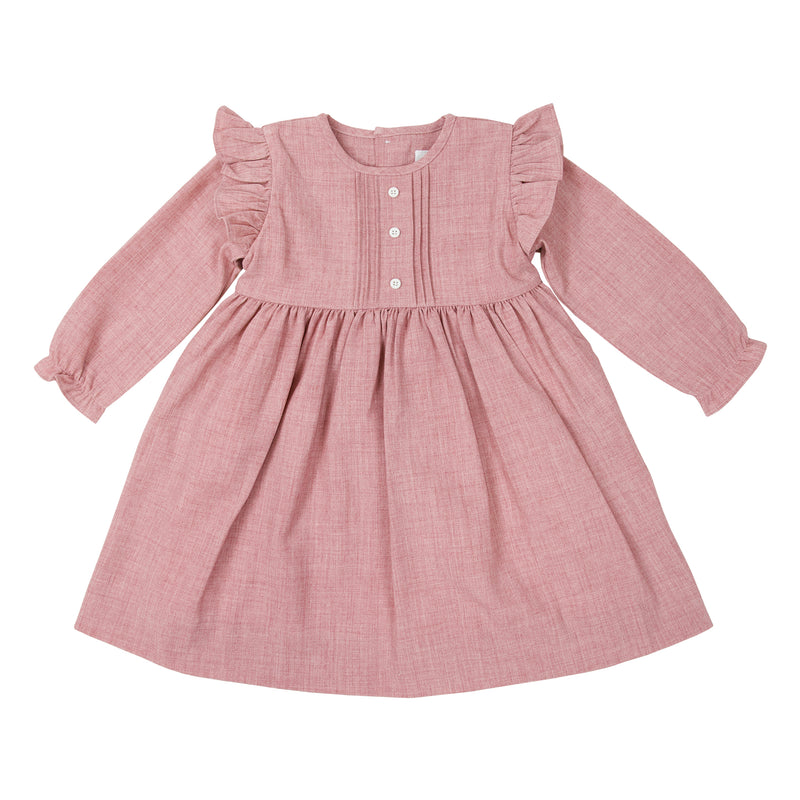 Fine Cable Dress - Pink