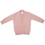 Polka Long Cardigan - Pink