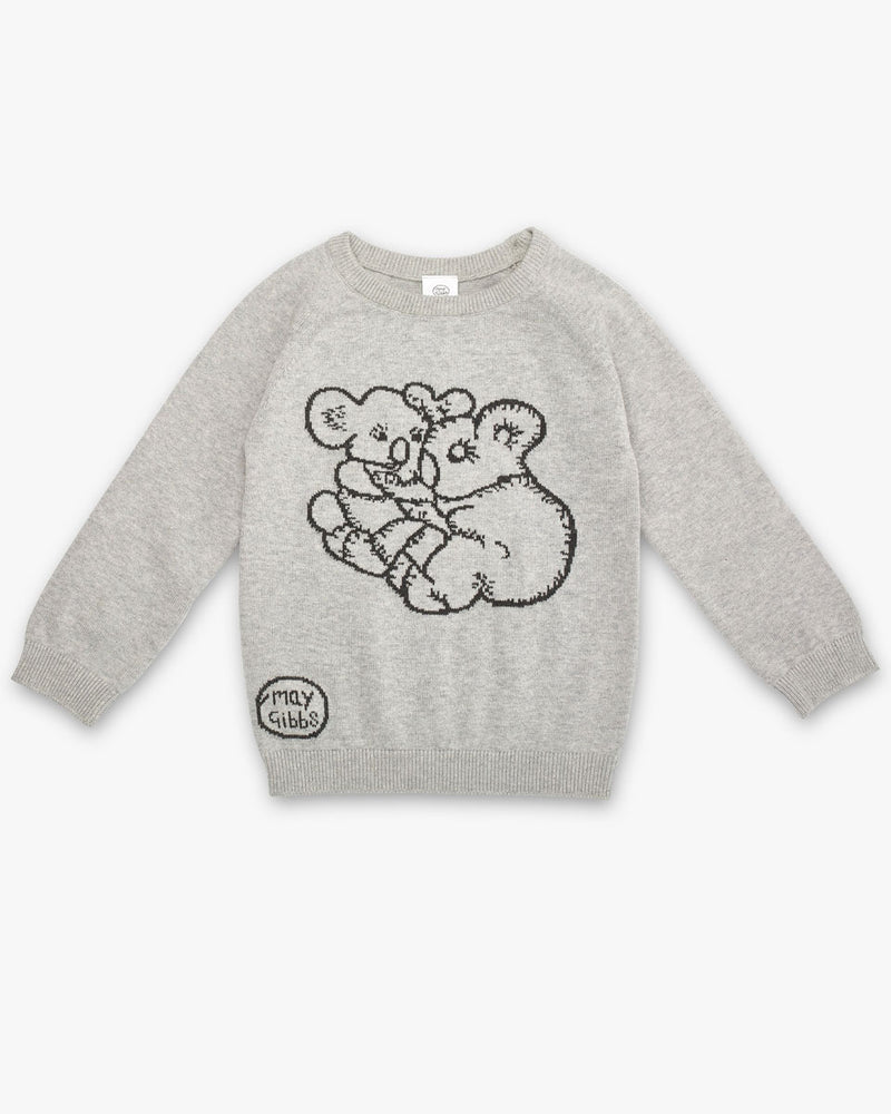 May Gibbs Cuddle Knit Jumper - Koala Grey