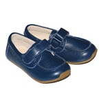Leather Deck Shoes - Navy