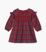 Holiday Plaid Smocked Party Dress